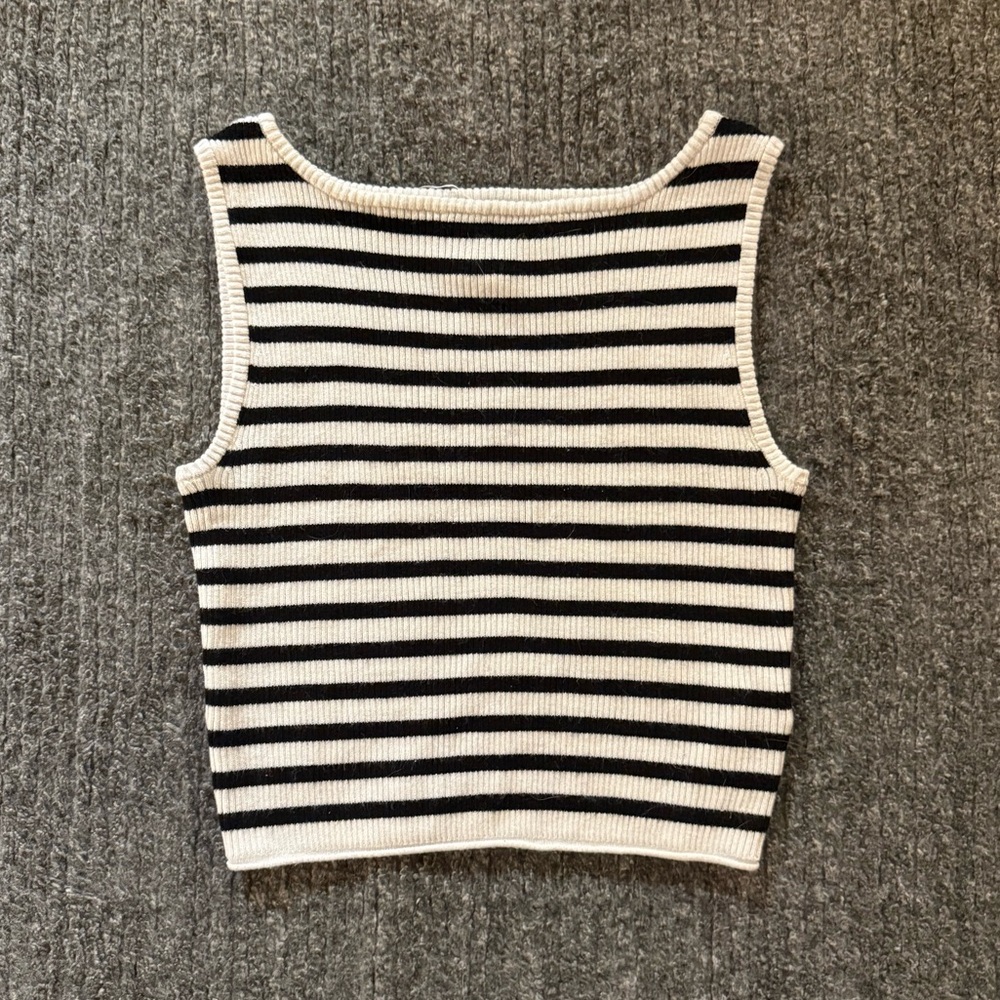 Song of Style Monochrome Striped Tank Top
